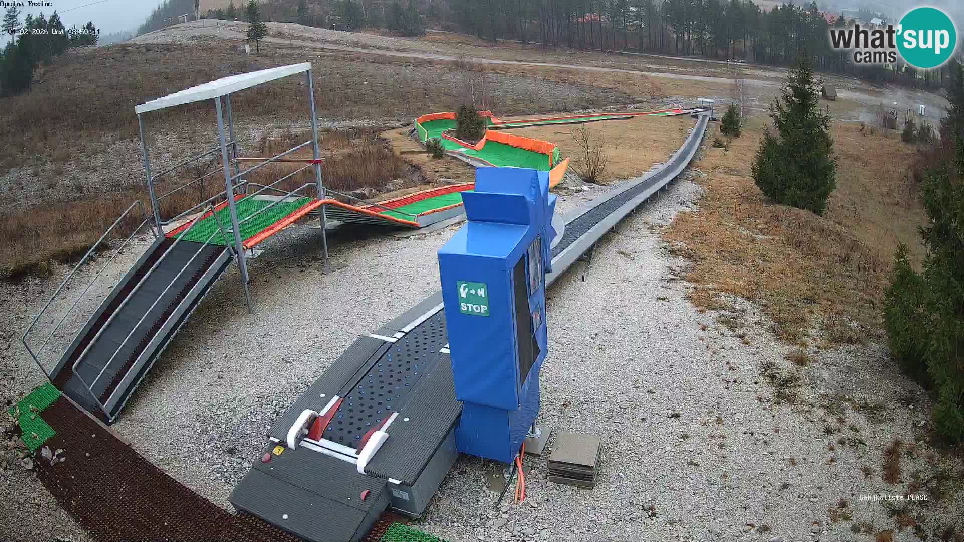 Live webcam Pista da slittino Fužine – Croazia