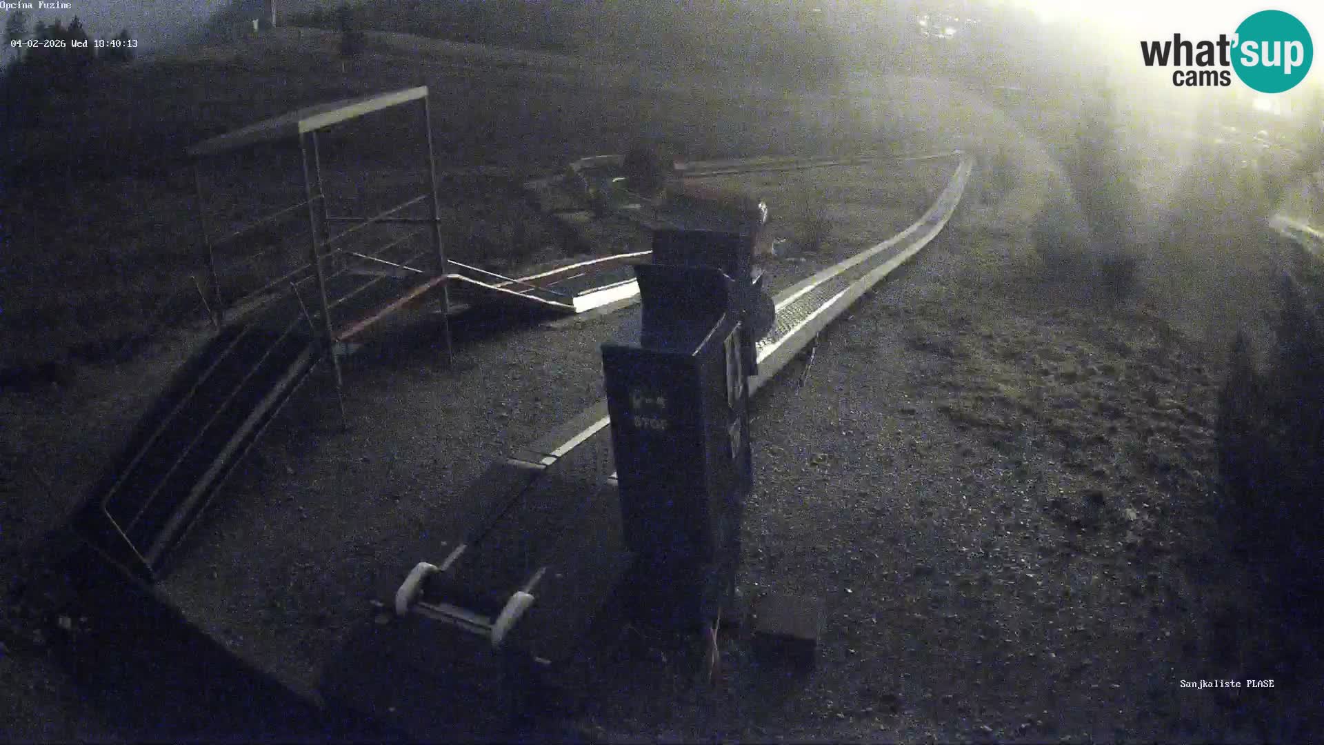 Webcam en vivo Pista de trineo Fužine – Croacia