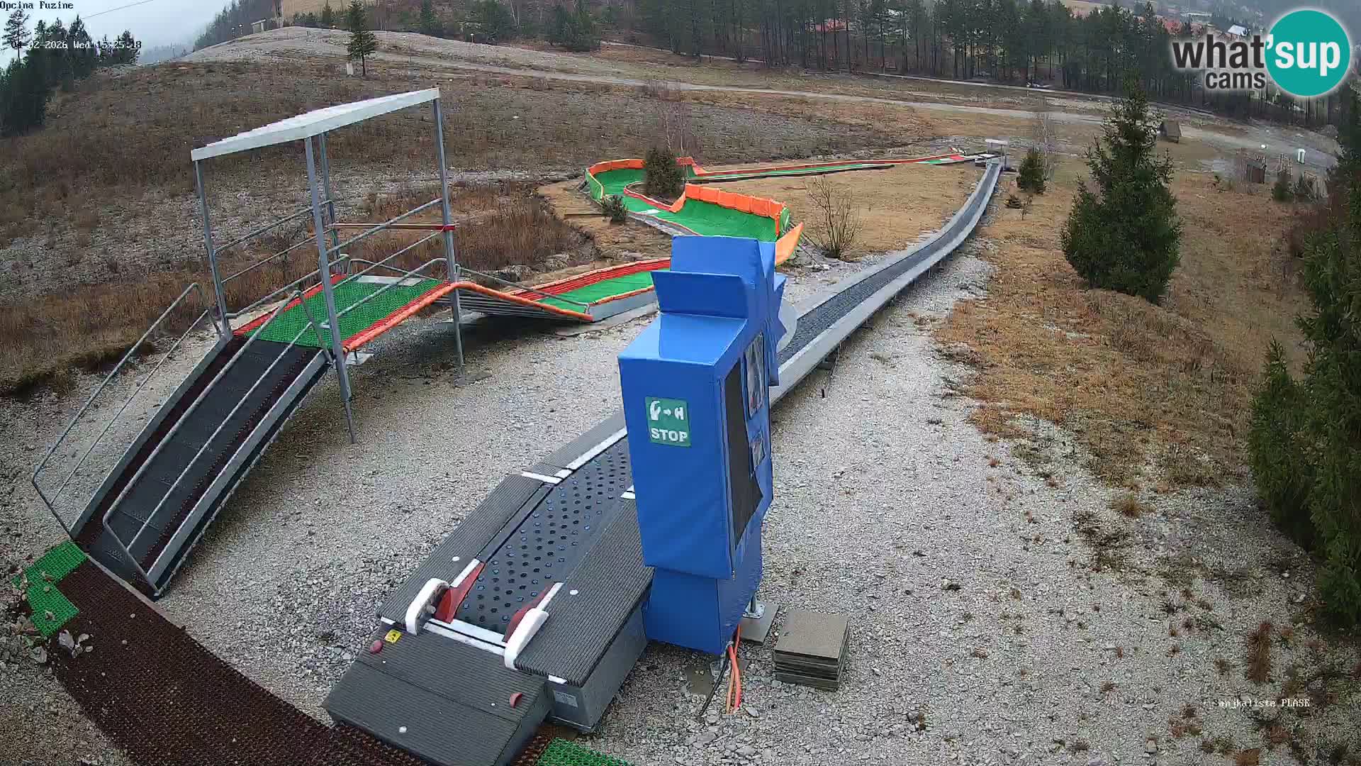 Webcam en direct Piste de luge de Fužine – Croatie