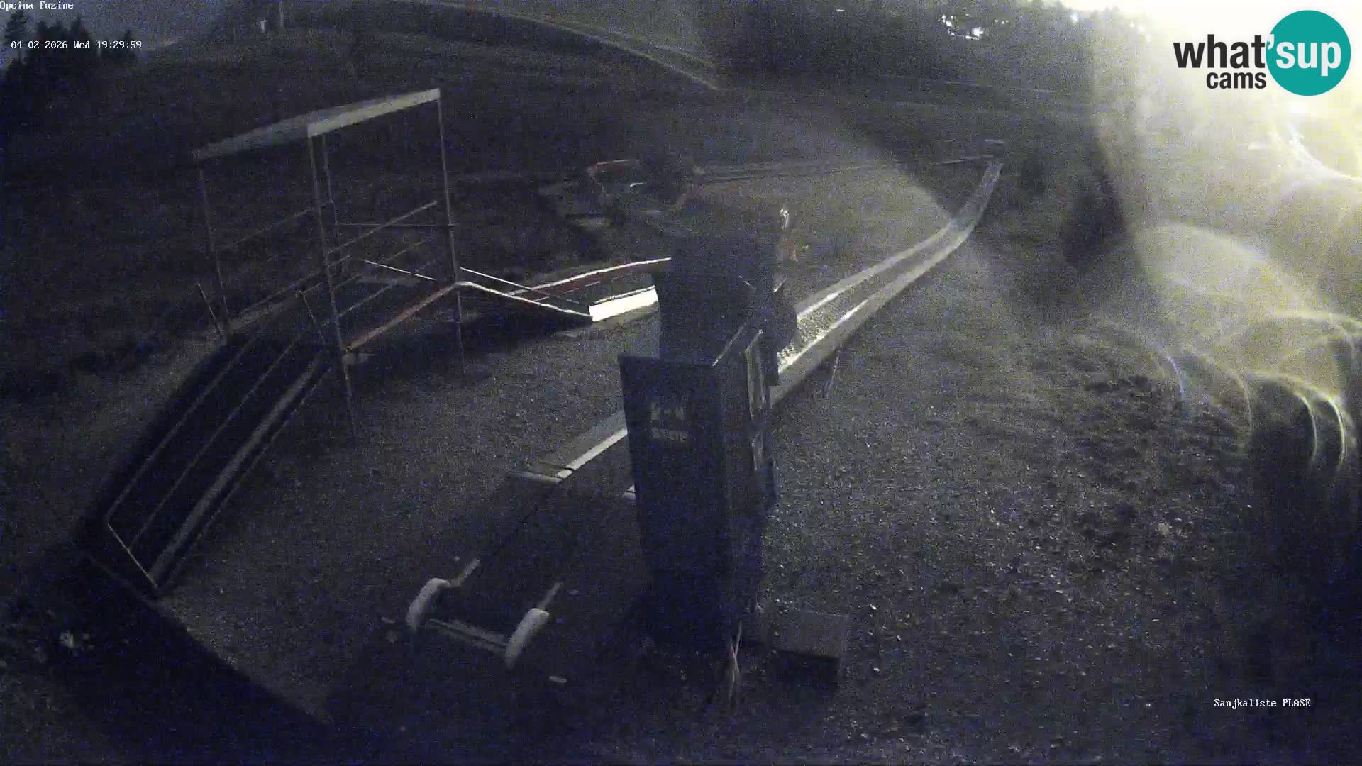 Live webcam Pista da slittino Fužine – Croazia