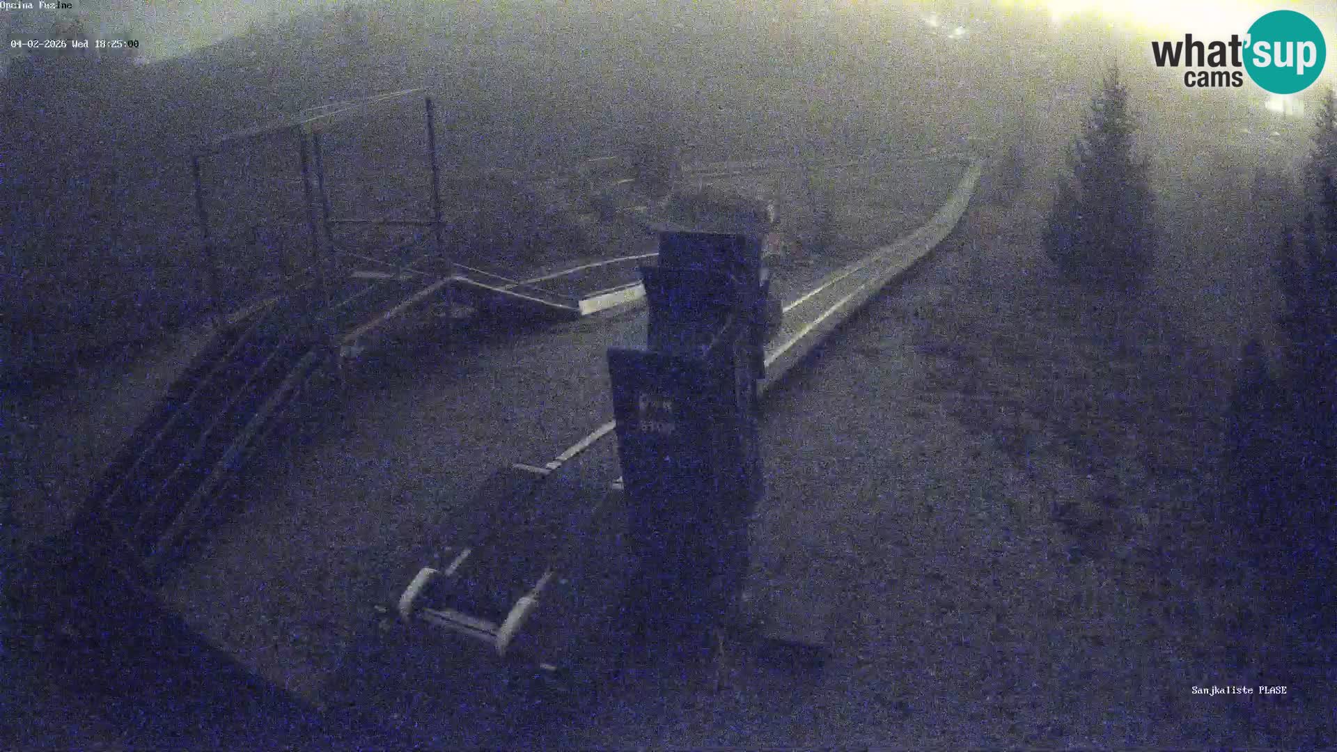 Spletna kamera v živo Sankališče Fužine – Hrvaška