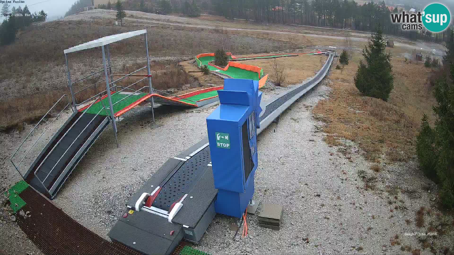 Live webcam Fužine toboggan run – Croatia