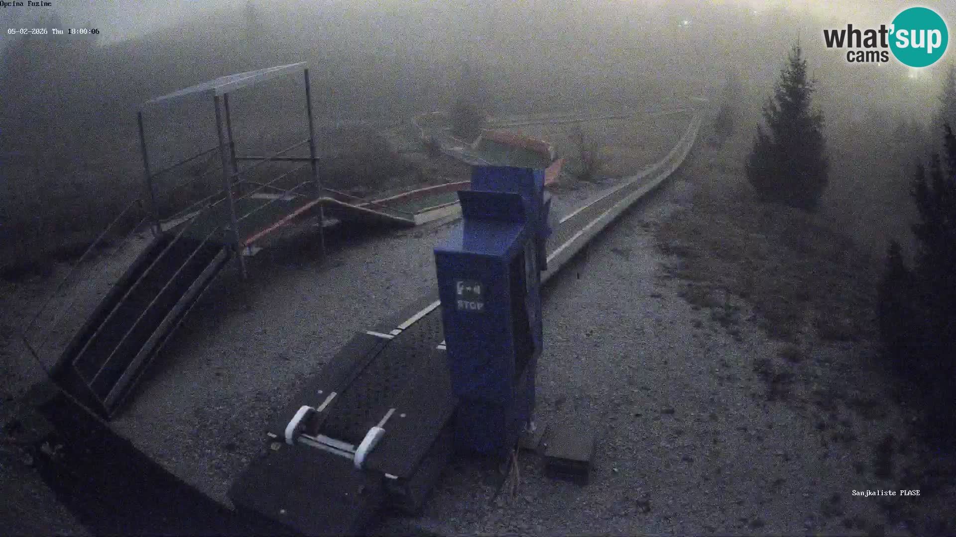 Webcam en vivo Pista de trineo Fužine – Croacia