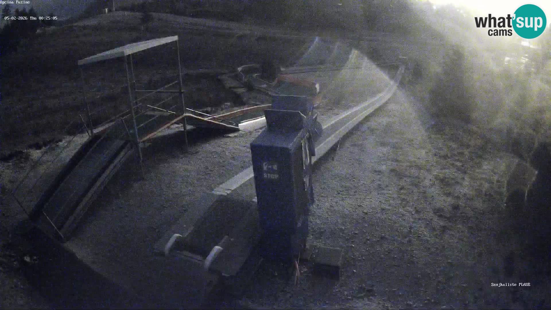 Live webcam Pista da slittino Fužine – Croazia