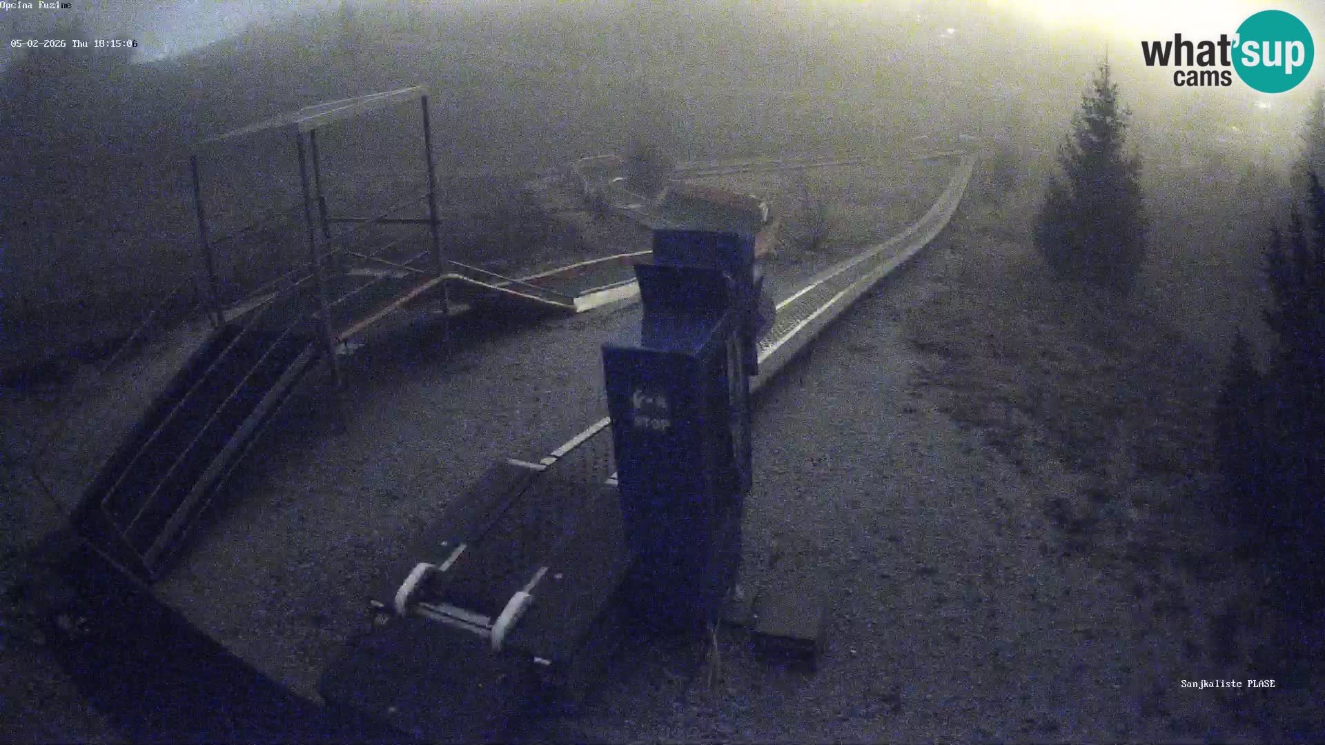 Live webcam Fužine toboggan run – Croatia