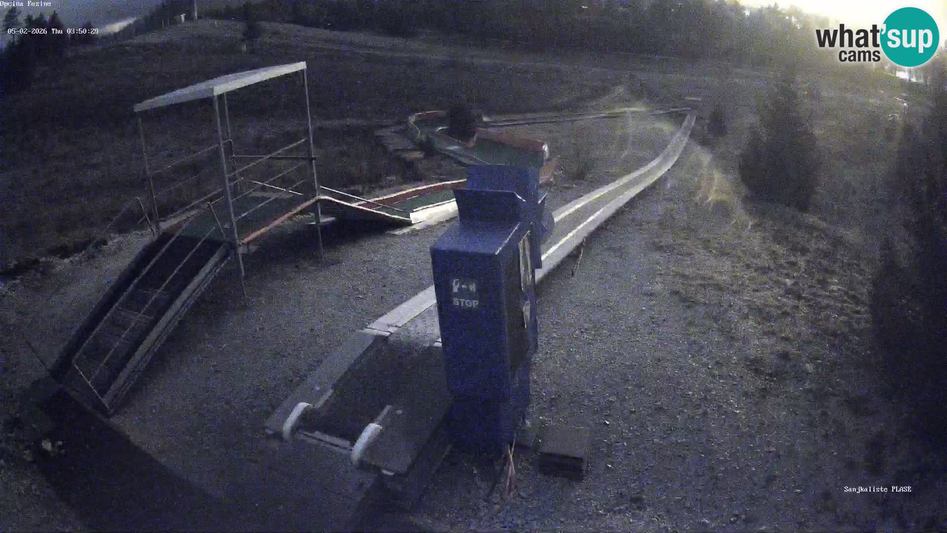 Webcam en direct Piste de luge de Fužine – Croatie