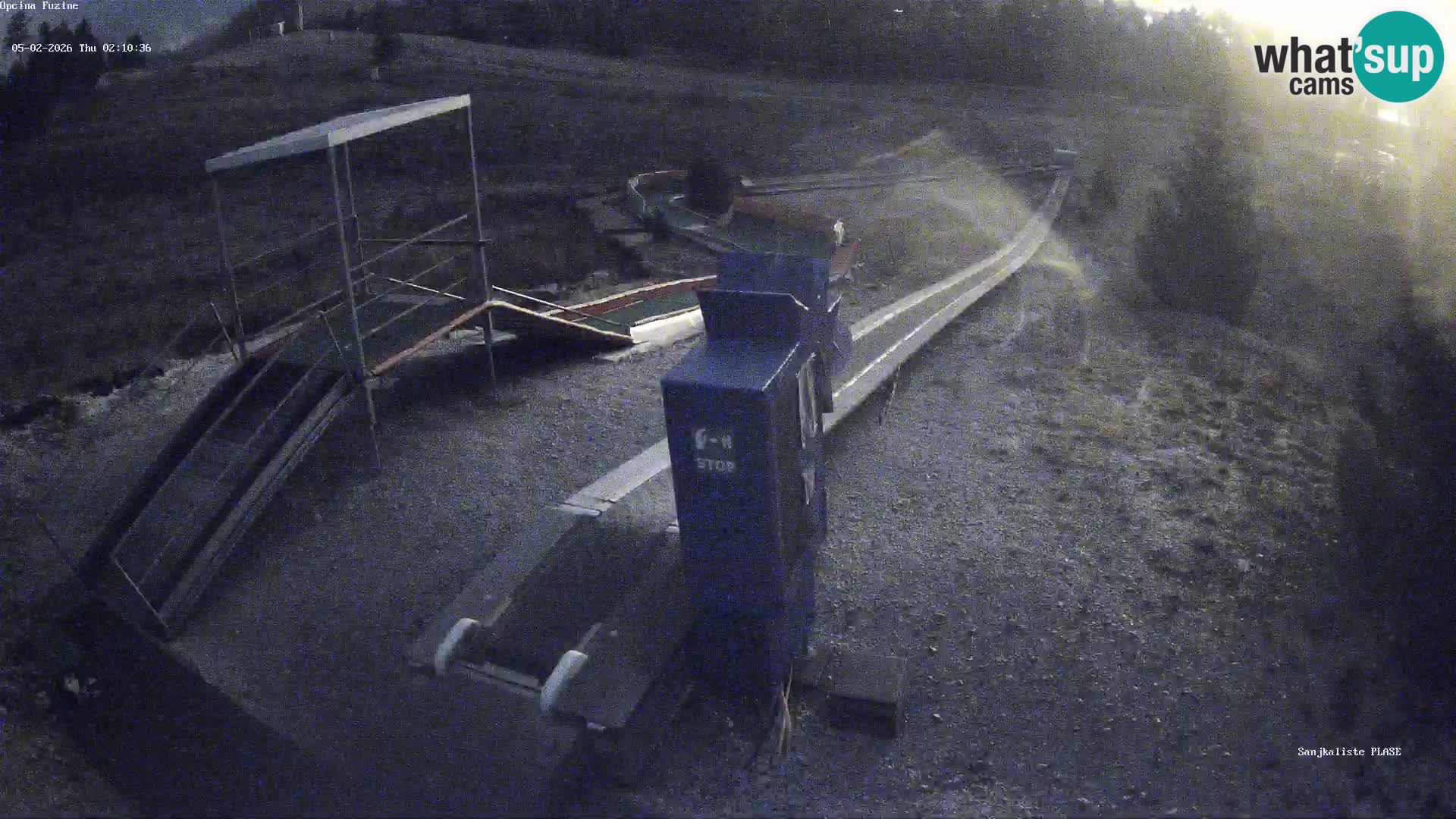 Live webcam Pista da slittino Fužine – Croazia