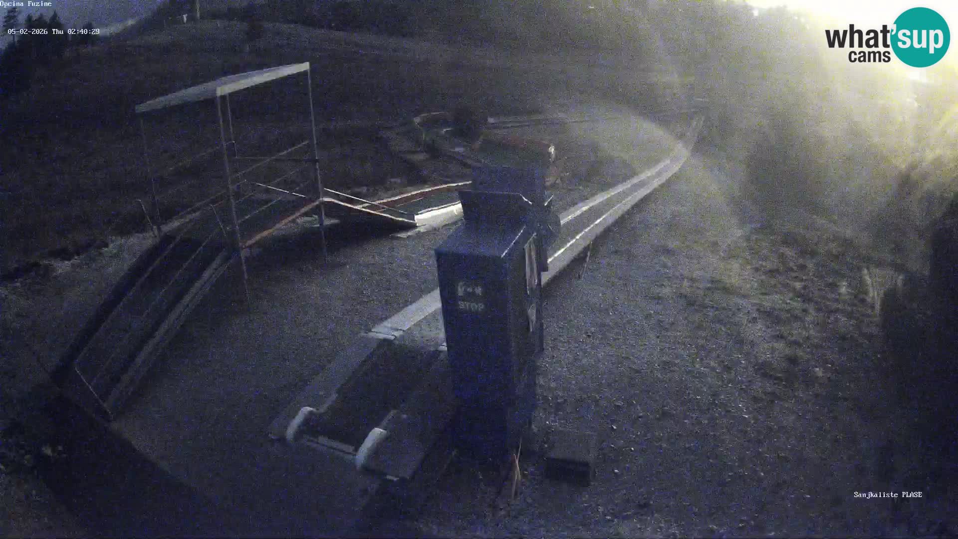 Live webcam Pista da slittino Fužine – Croazia