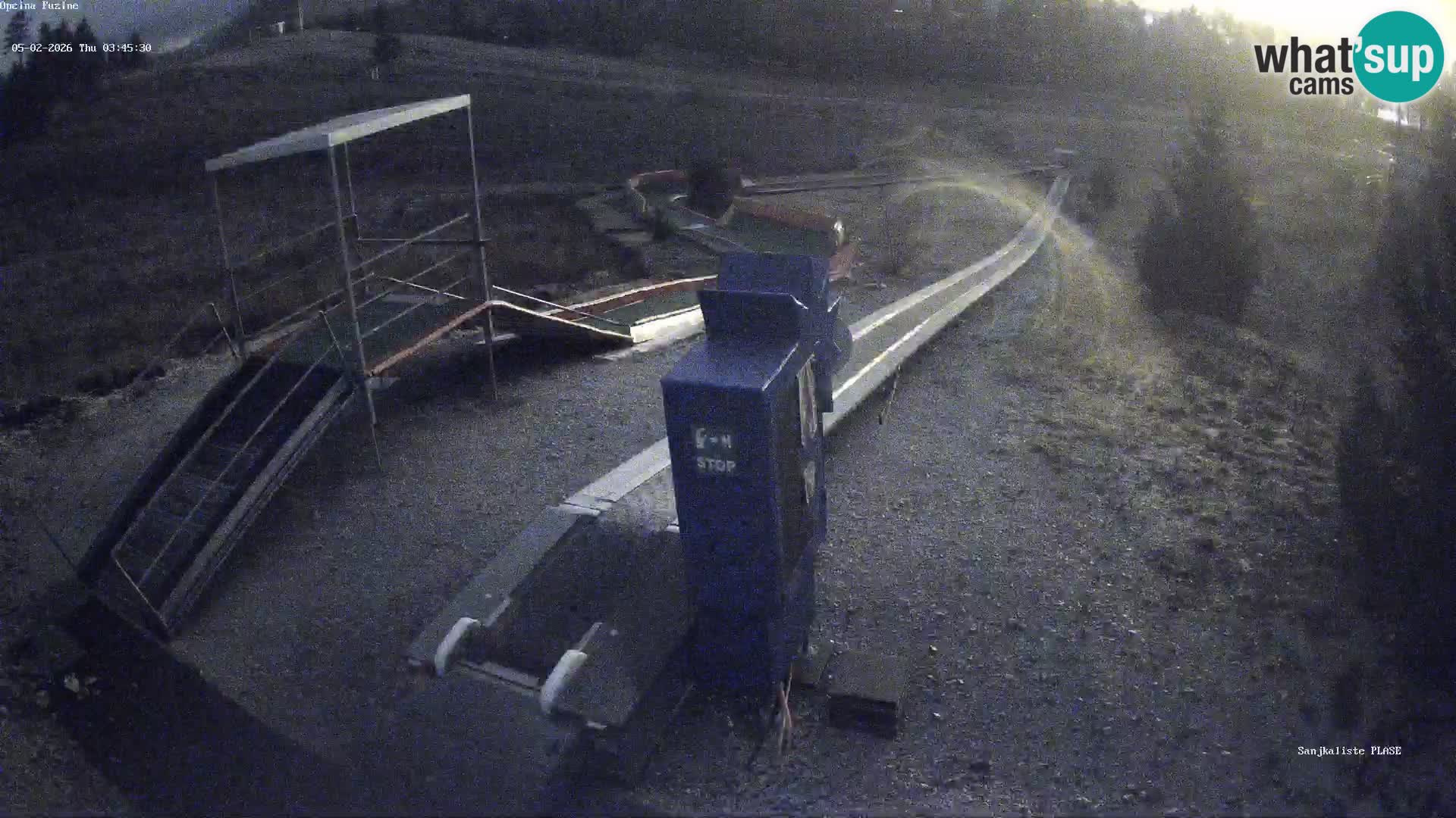 Live webcam Fužine toboggan run – Croatia