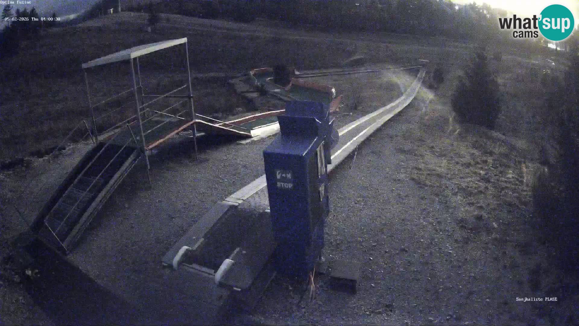 Live webcam Fužine toboggan run – Croatia