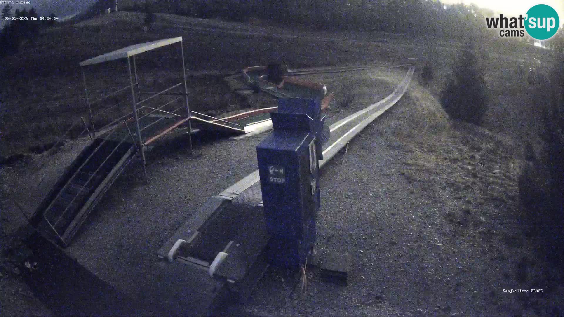 Live webcam Fužine toboggan run – Croatia