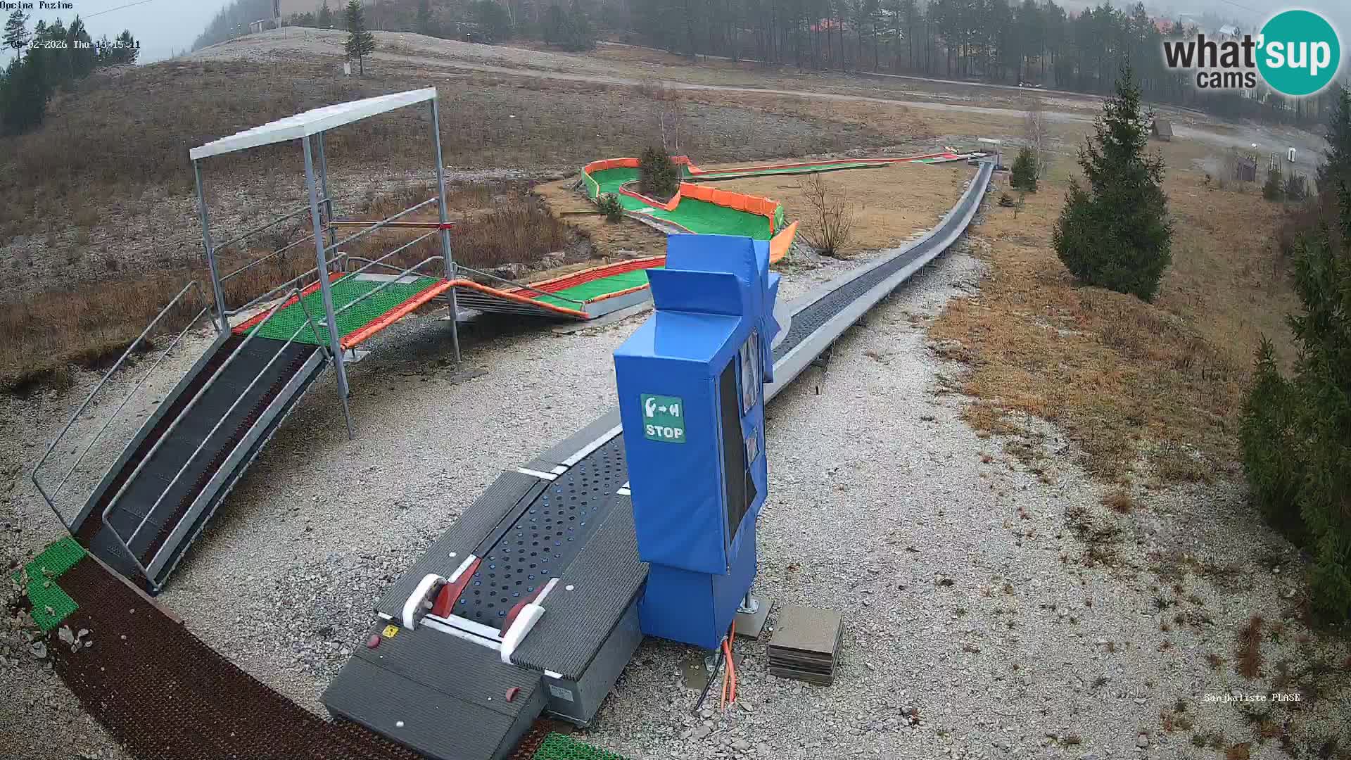 Live webcam Pista da slittino Fužine – Croazia