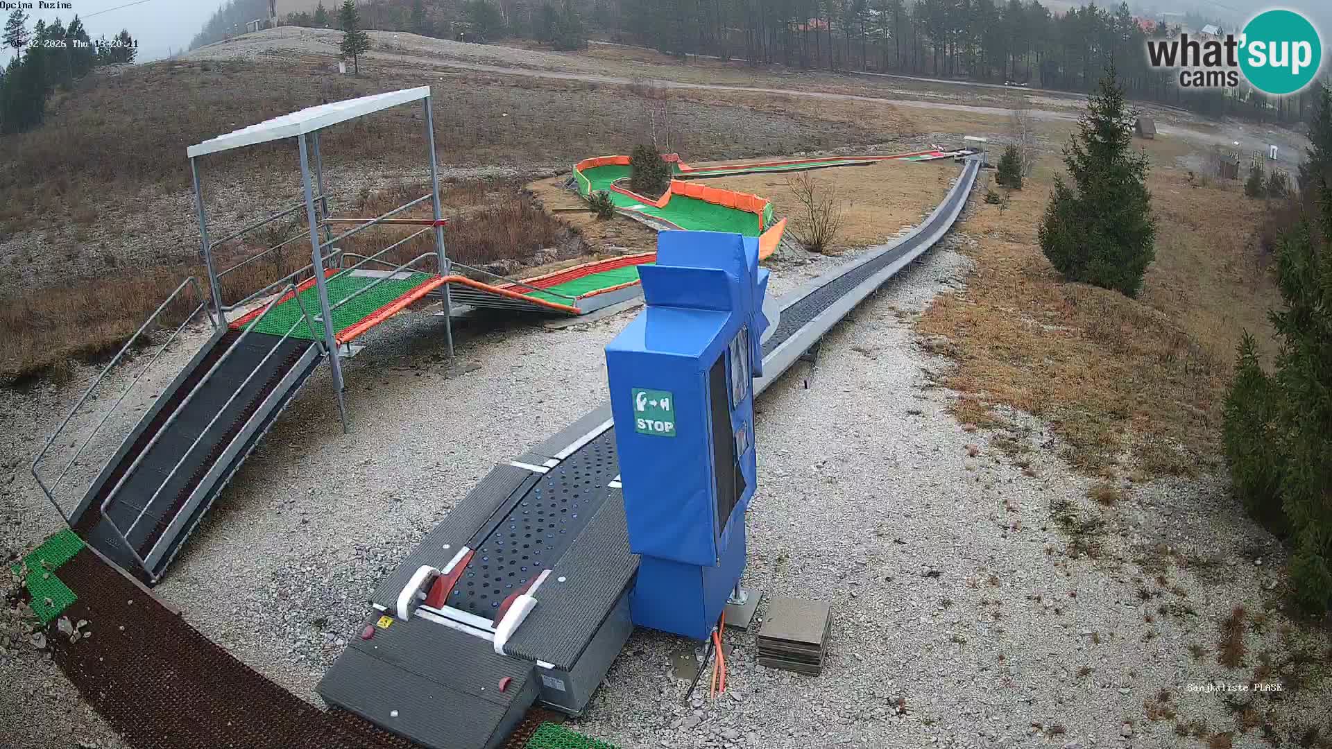 Webcam en direct Piste de luge de Fužine – Croatie