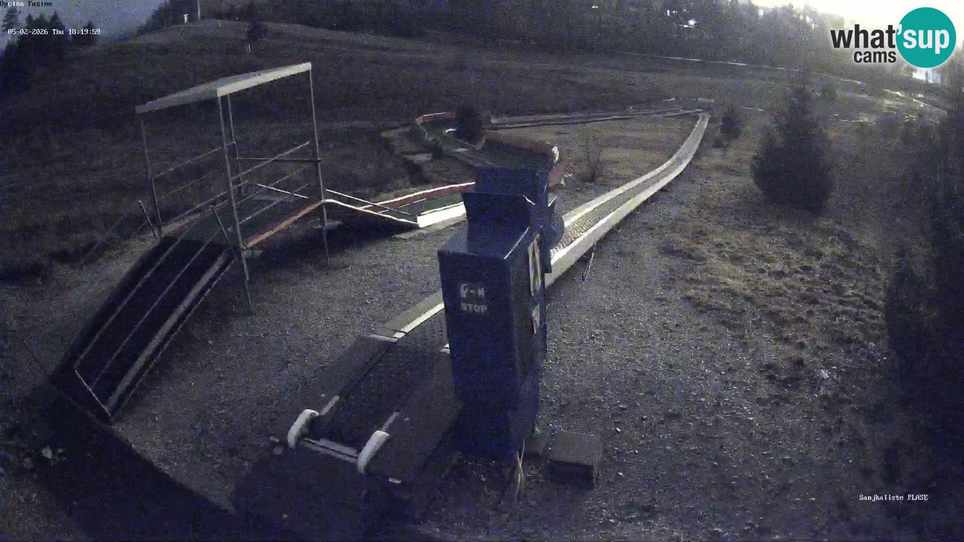 Live webcam Pista da slittino Fužine – Croazia