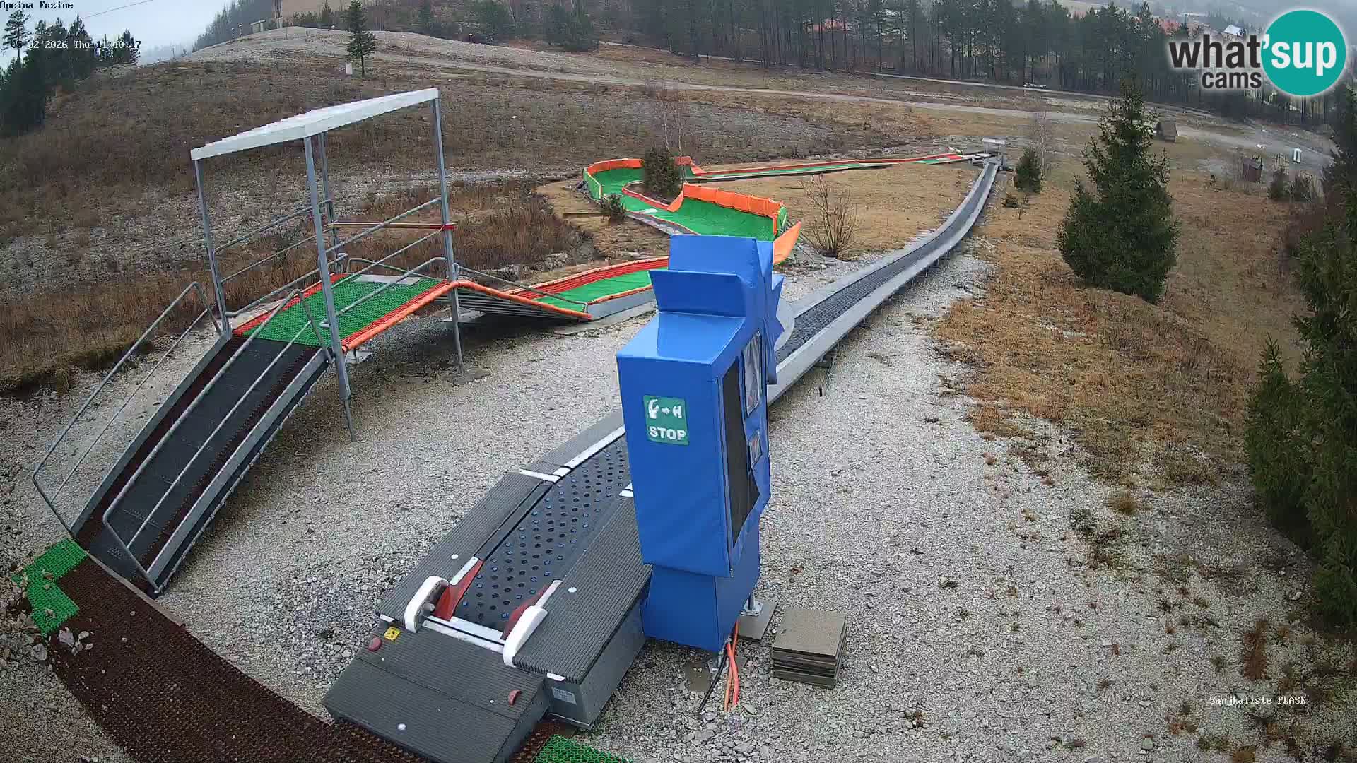 Webcam en direct Piste de luge de Fužine – Croatie