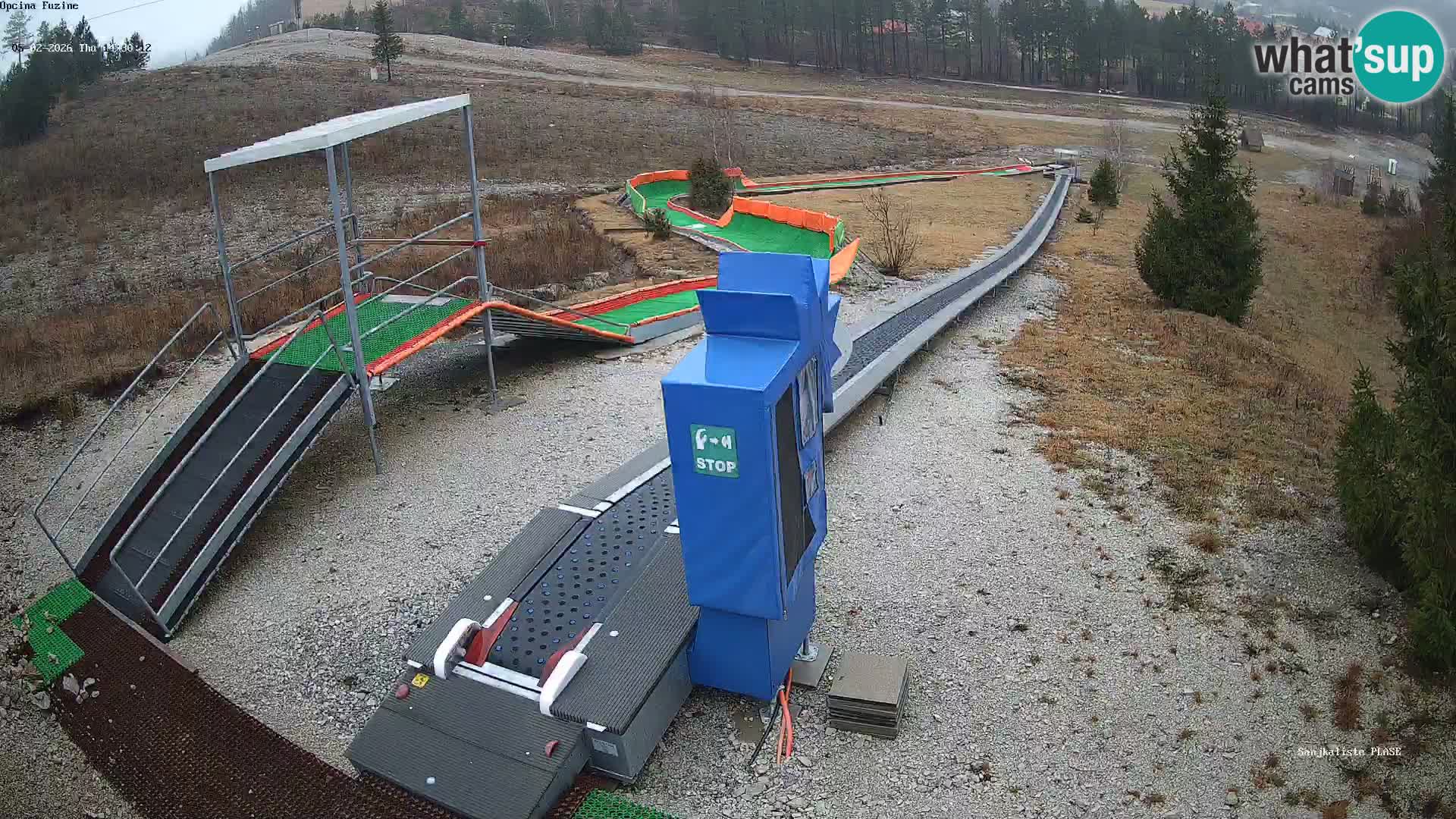 Live webcam Pista da slittino Fužine – Croazia