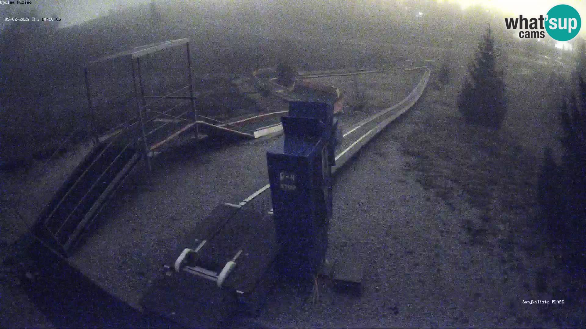 Webcam en vivo Pista de trineo Fužine – Croacia