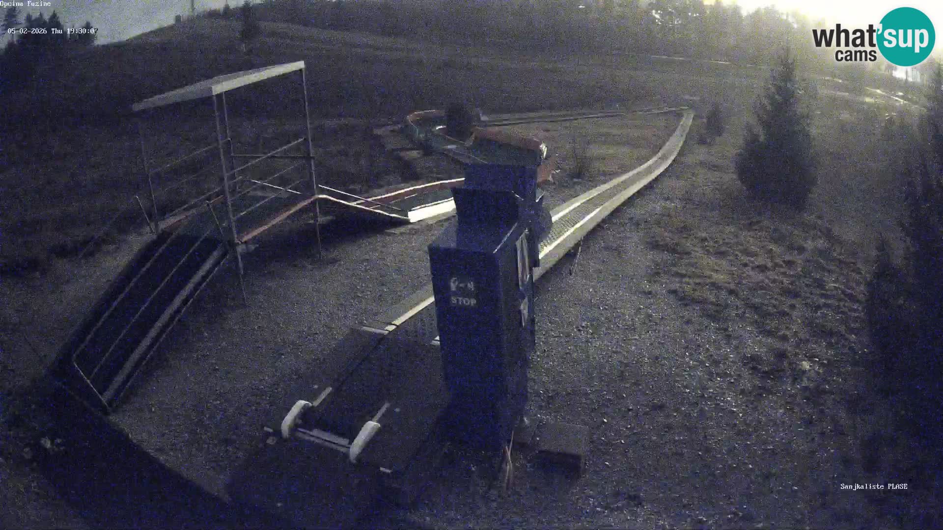 Live webcam Fužine toboggan run – Croatia