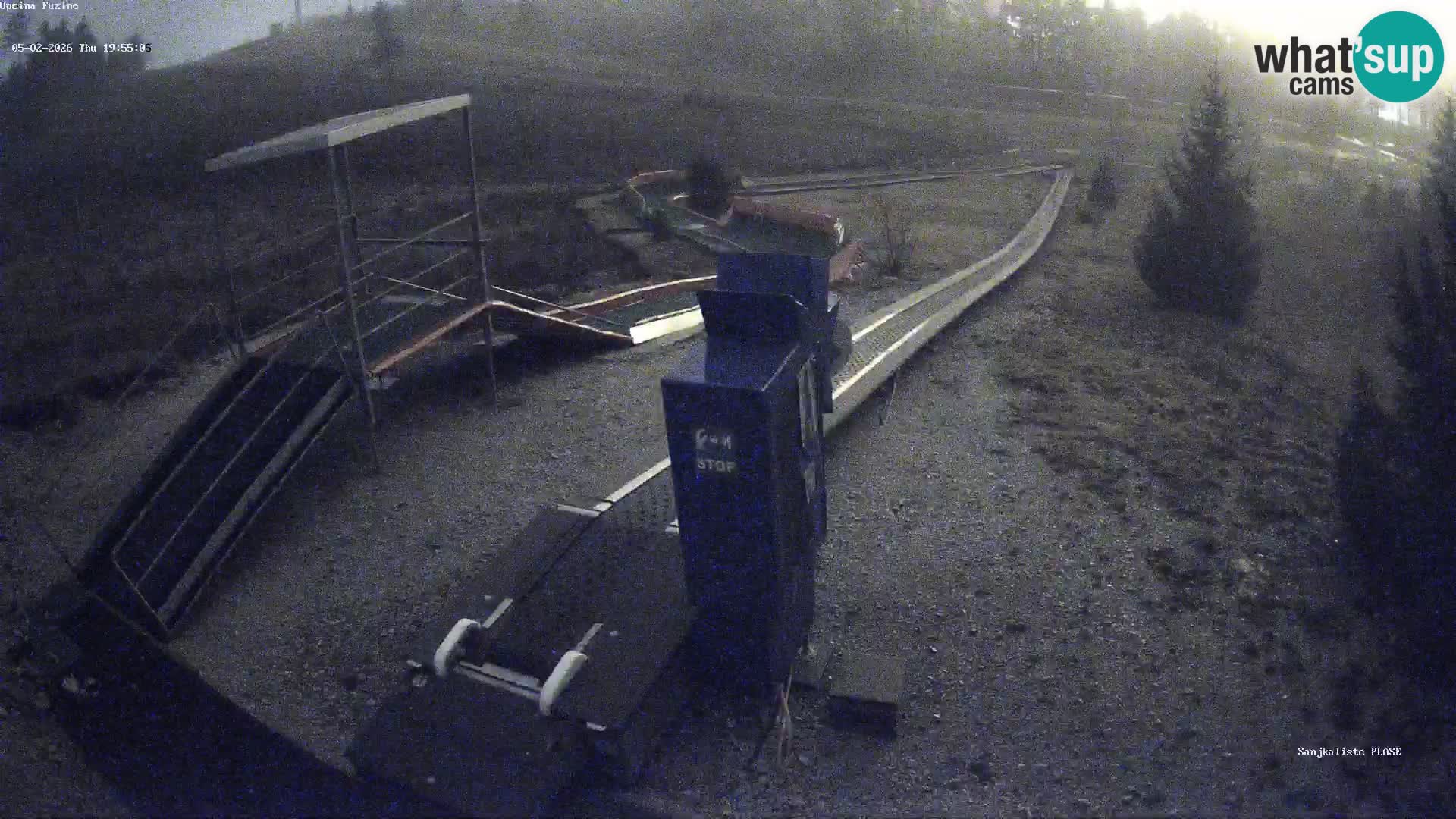 Live webcam Fužine toboggan run – Croatia