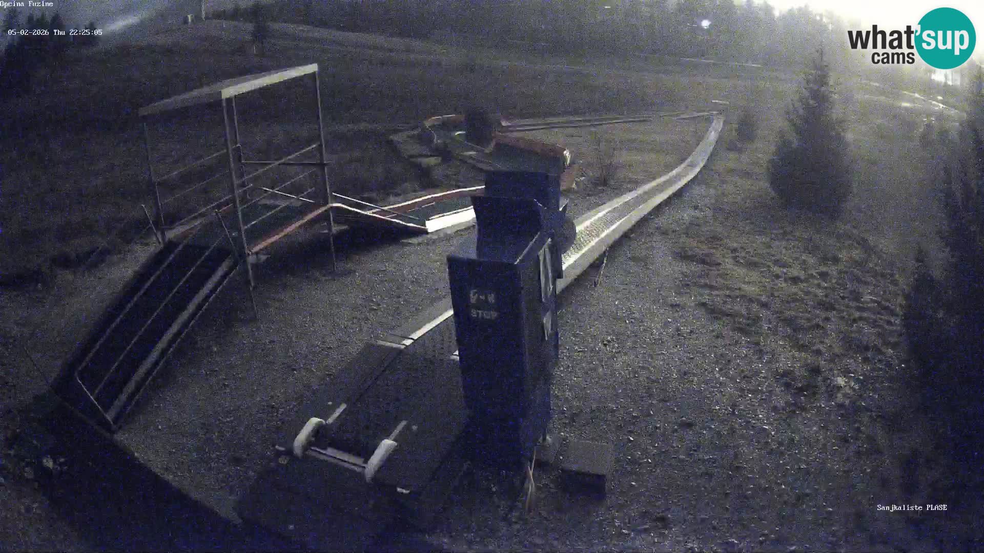 Live webcam Pista da slittino Fužine – Croazia