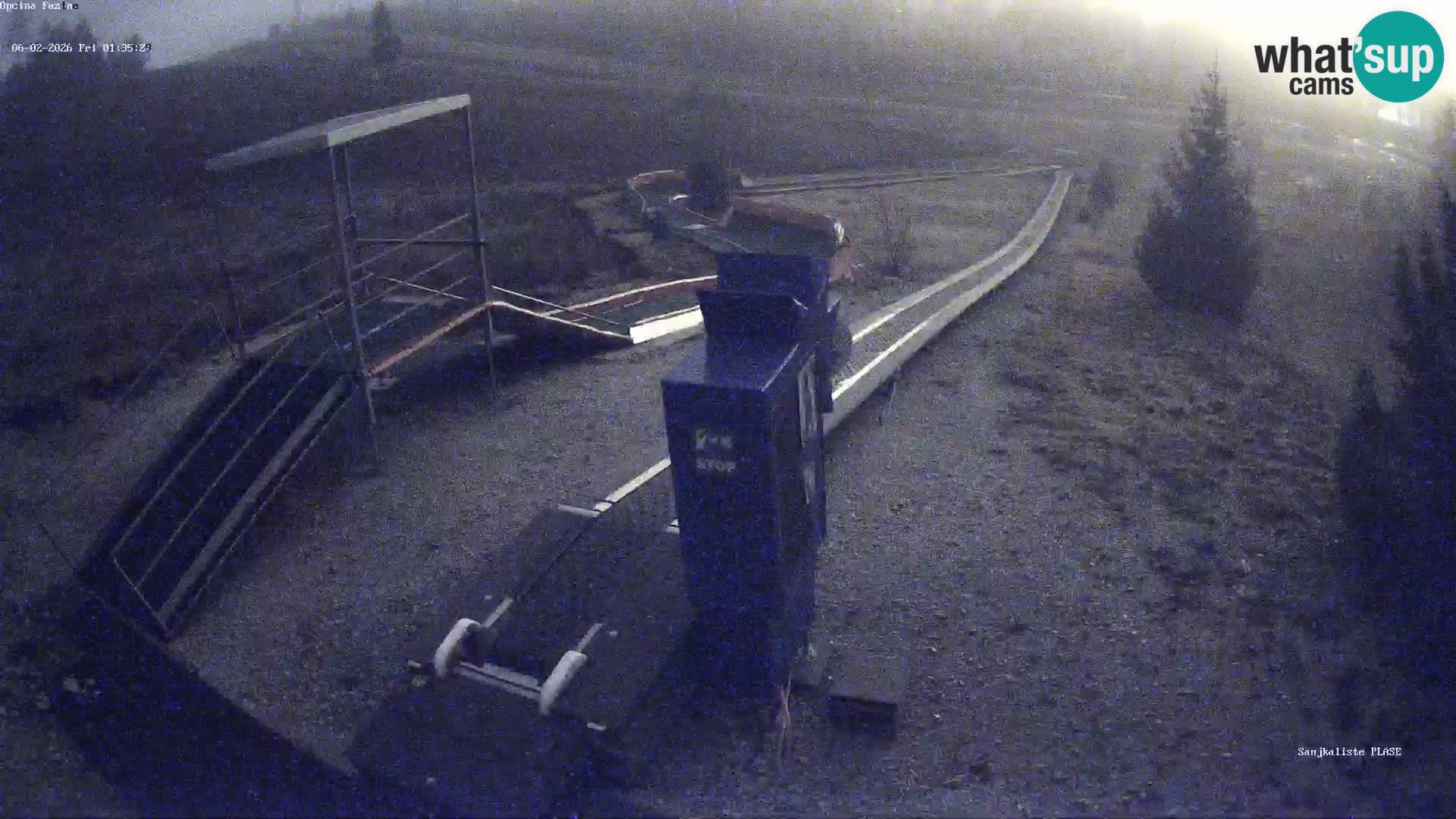 Live webcam Fužine toboggan run – Croatia