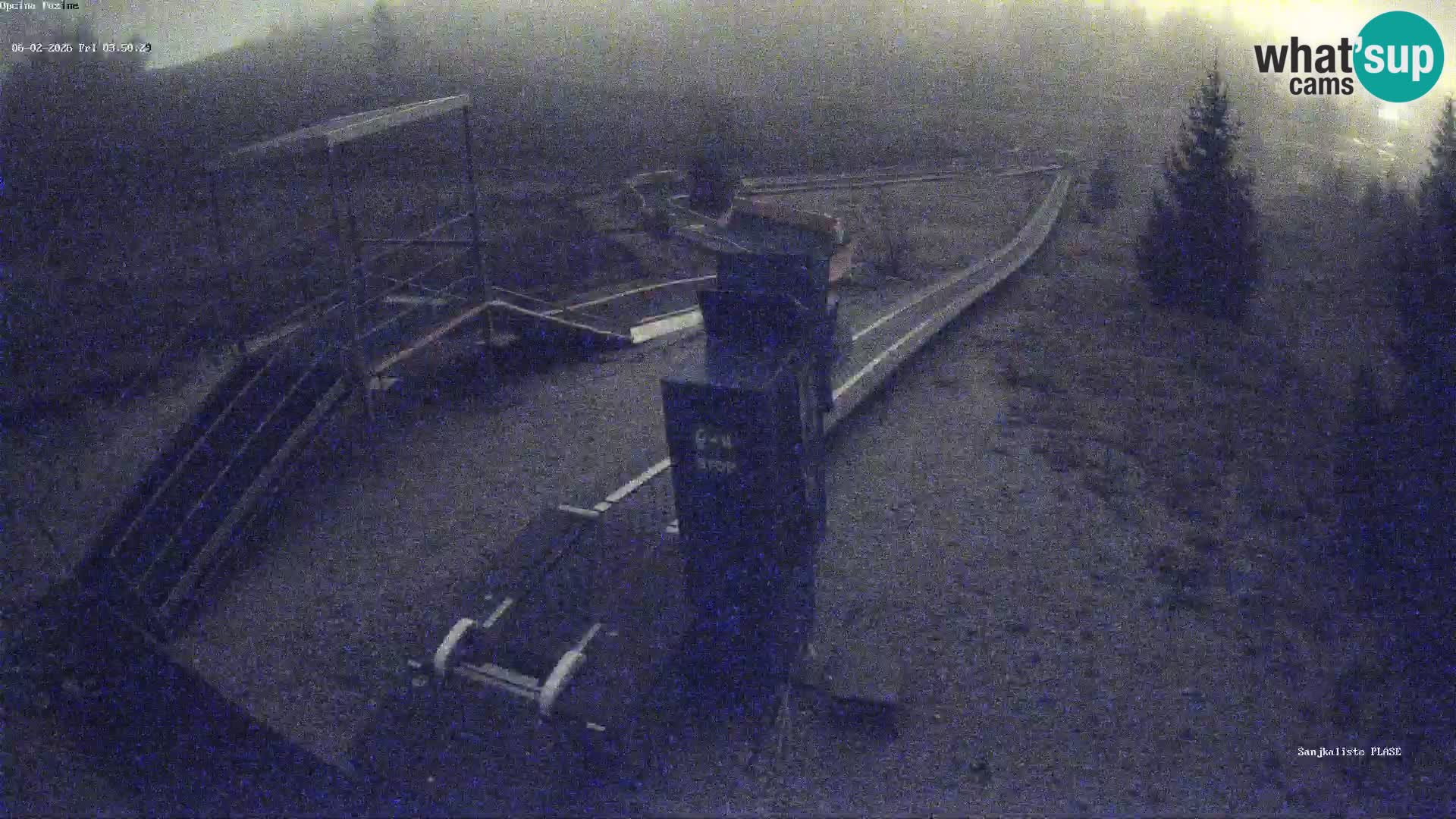 Live webcam Pista da slittino Fužine – Croazia