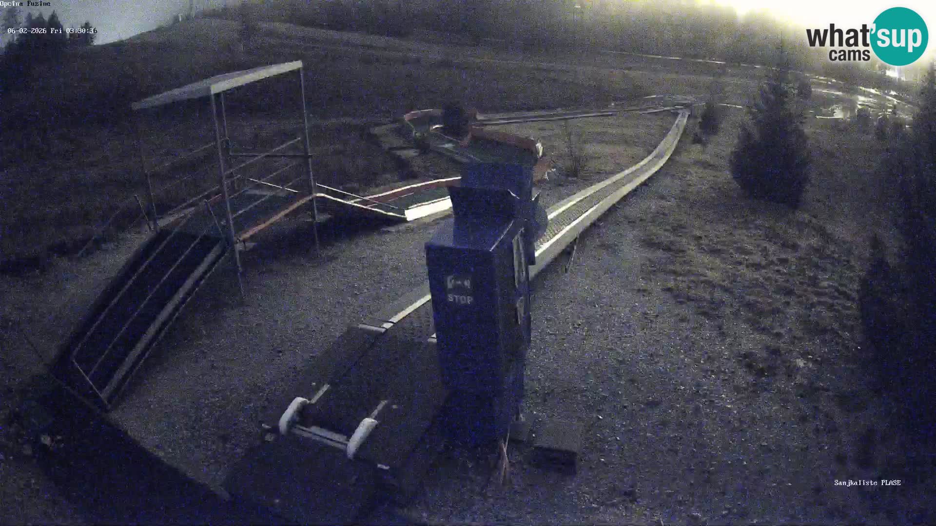 Live webcam Pista da slittino Fužine – Croazia