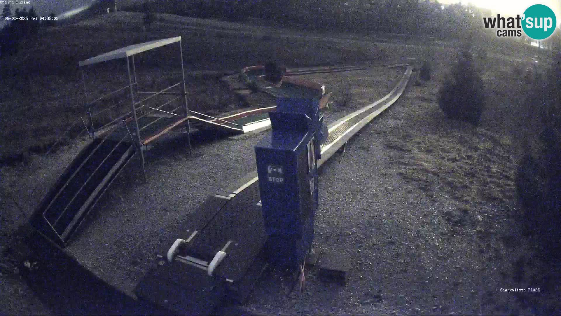 Webcam en vivo Pista de trineo Fužine – Croacia