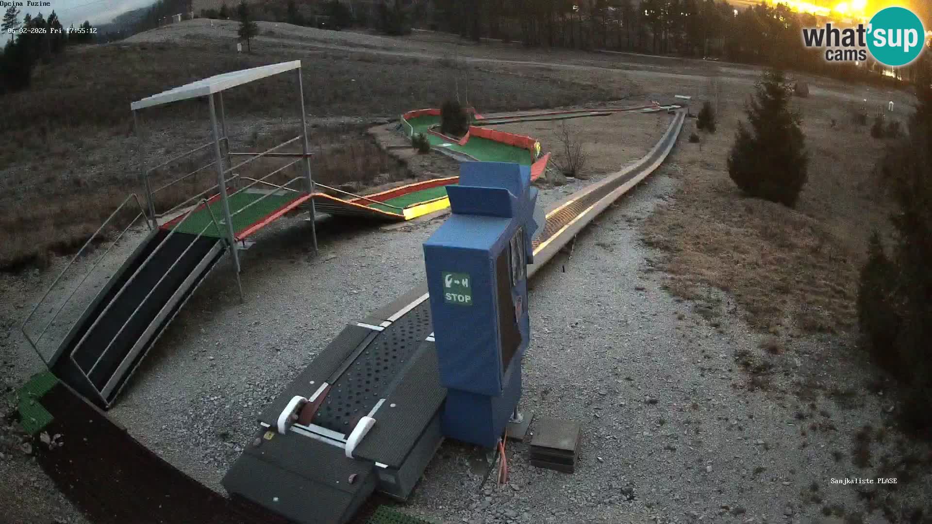 Webcam en direct Piste de luge de Fužine – Croatie