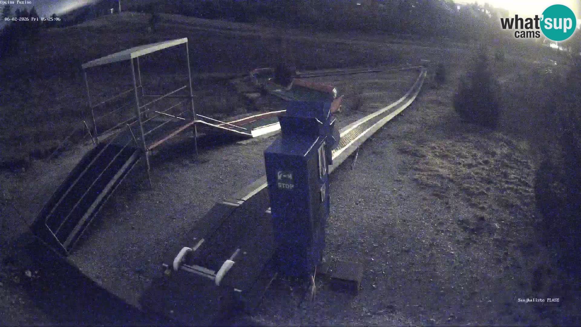 Live webcam Pista da slittino Fužine – Croazia