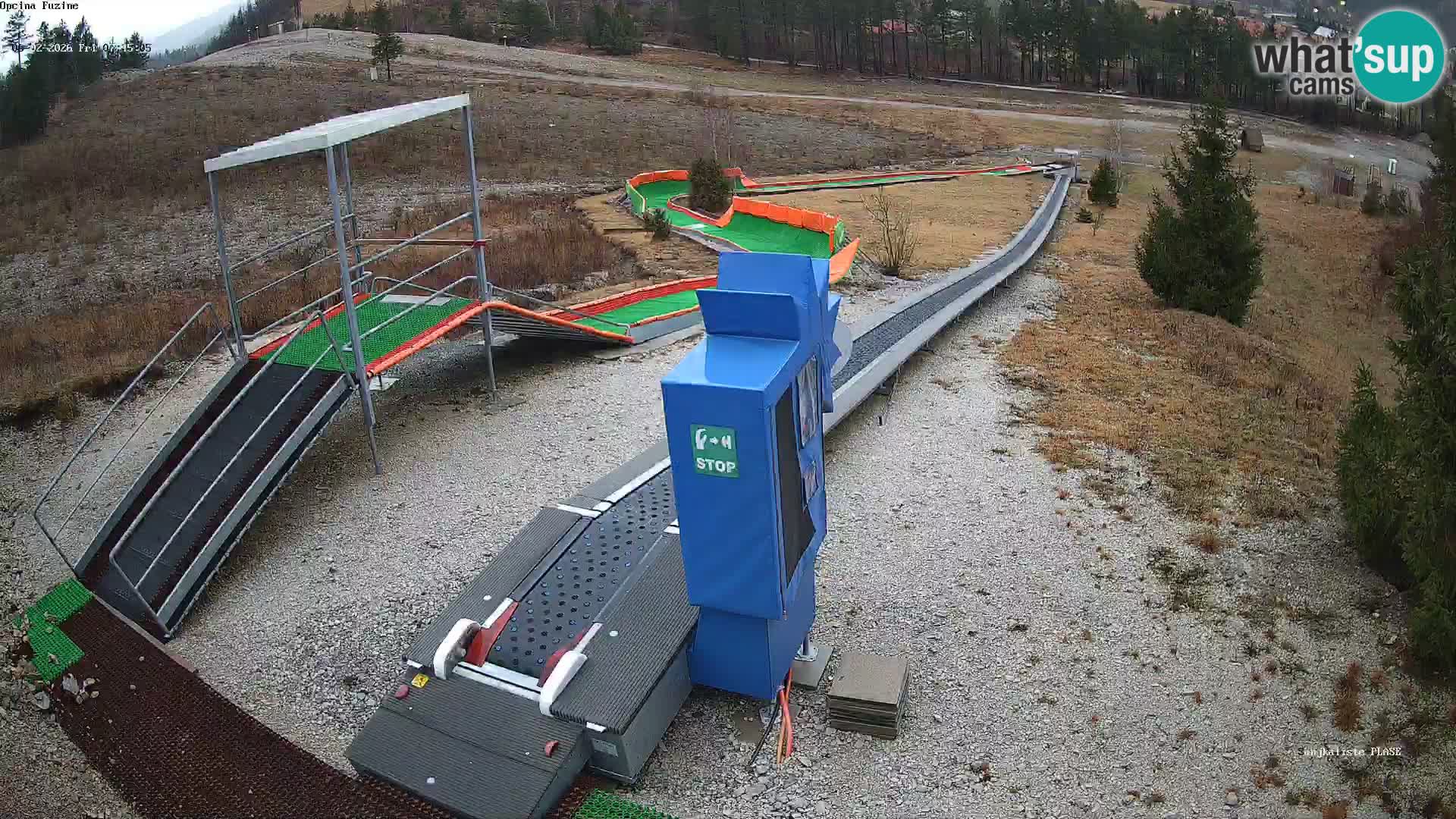 Webcam en direct Piste de luge de Fužine – Croatie