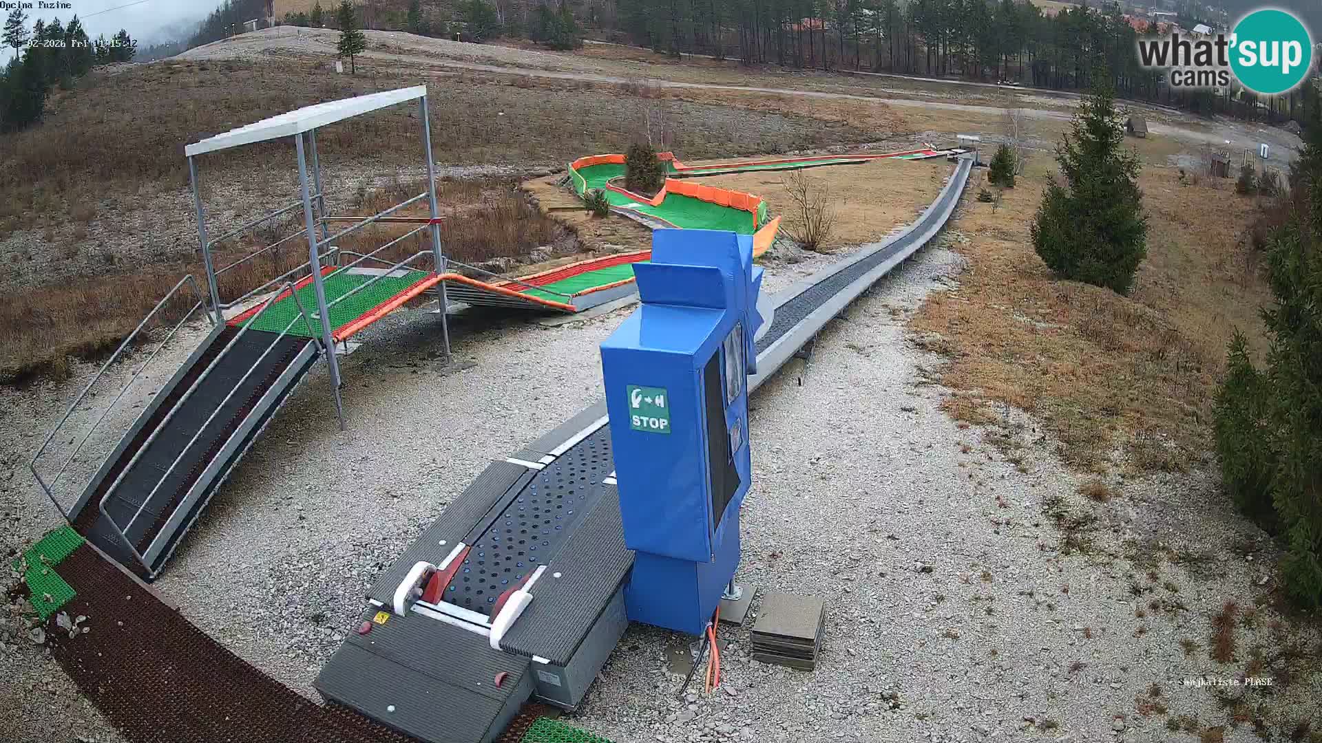 Webcam en direct Piste de luge de Fužine – Croatie
