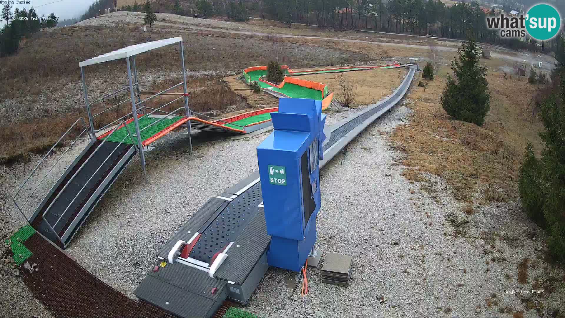 Live webcam Fužine toboggan run – Croatia