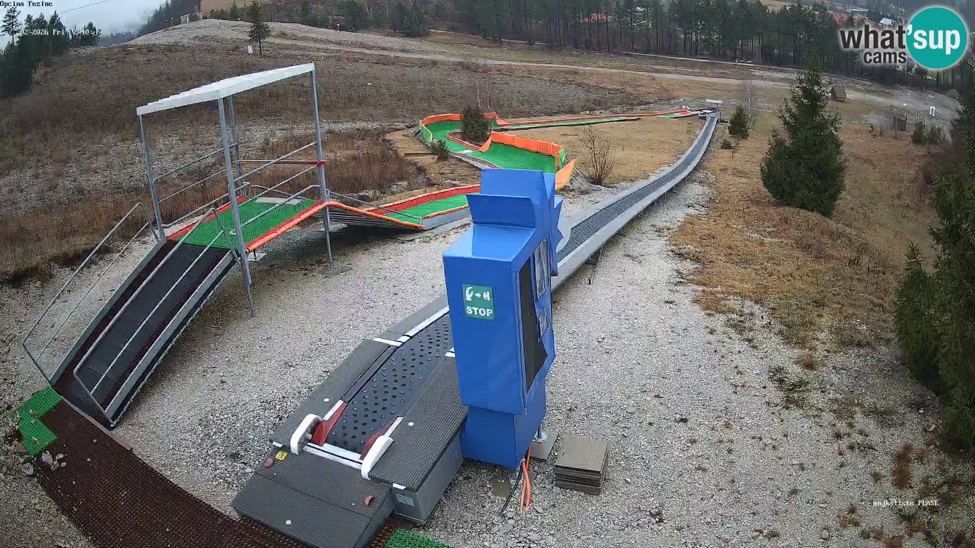Webcam en direct Piste de luge de Fužine – Croatie