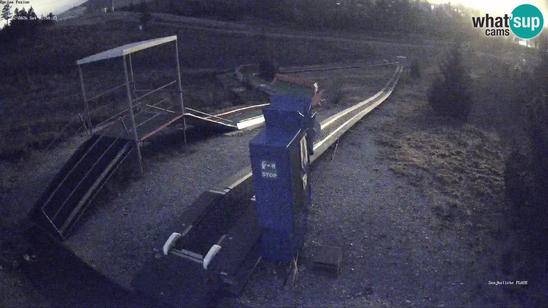 Webcam en direct Piste de luge de Fužine – Croatie