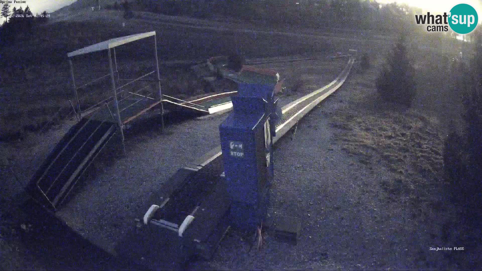 Webcam en direct Piste de luge de Fužine – Croatie