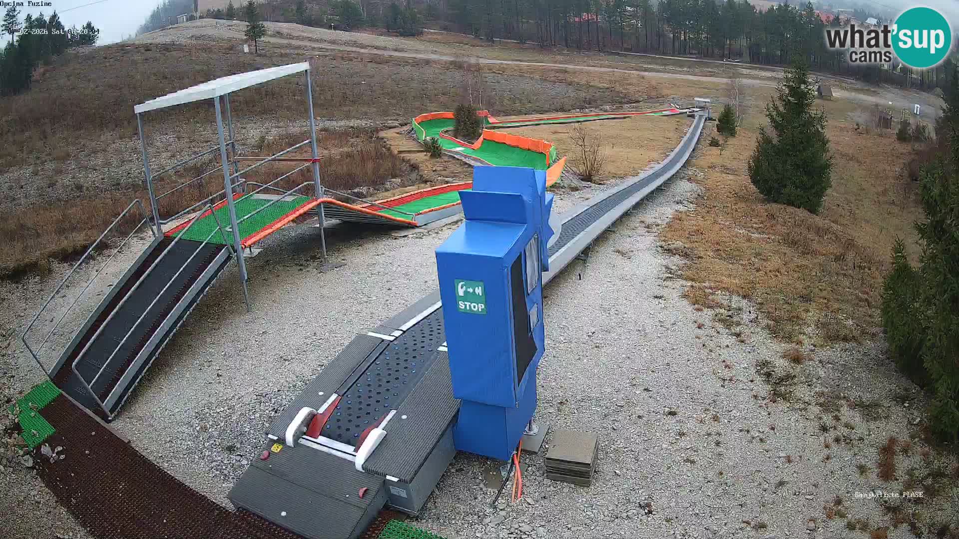 Webcam en direct Piste de luge de Fužine – Croatie