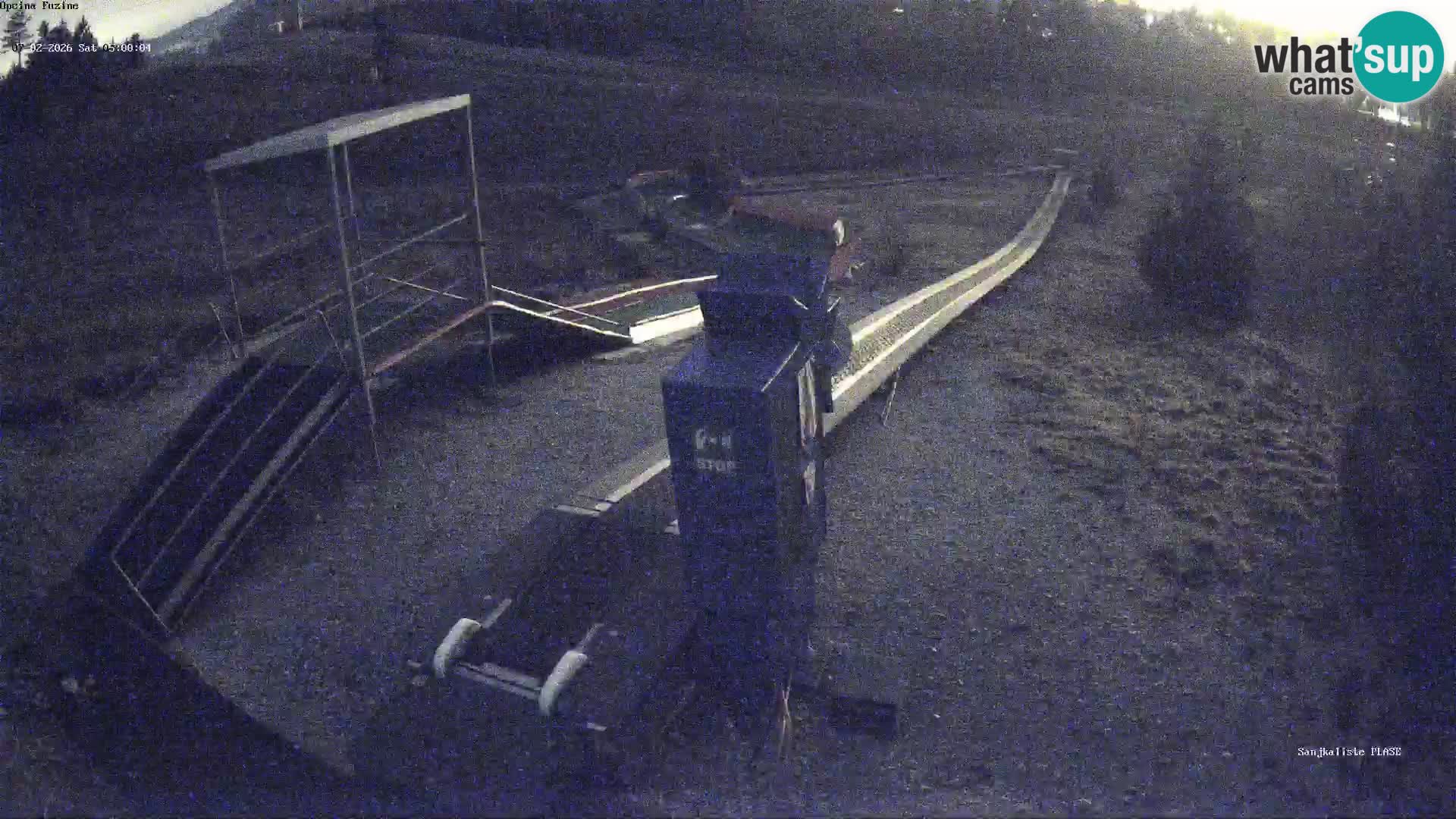 Live webcam Pista da slittino Fužine – Croazia