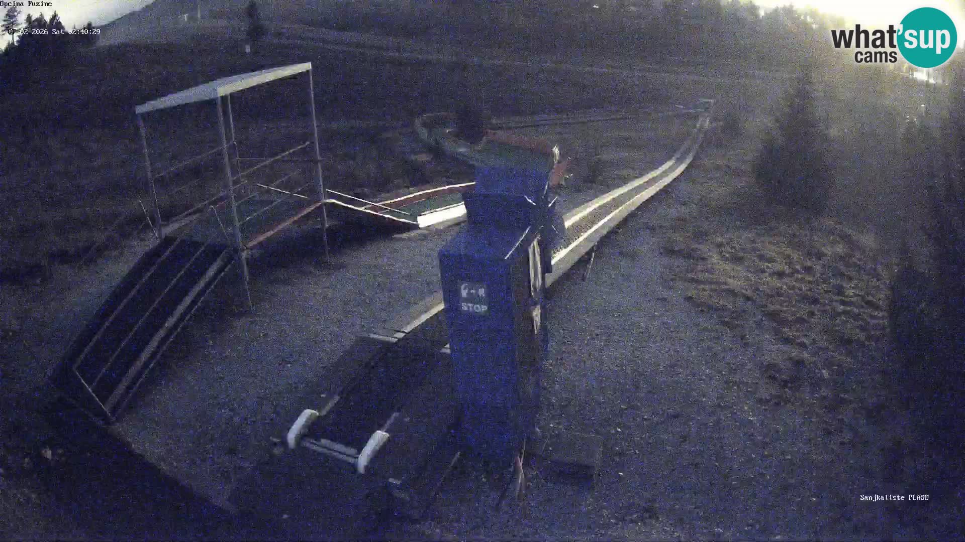 Live webcam Pista da slittino Fužine – Croazia