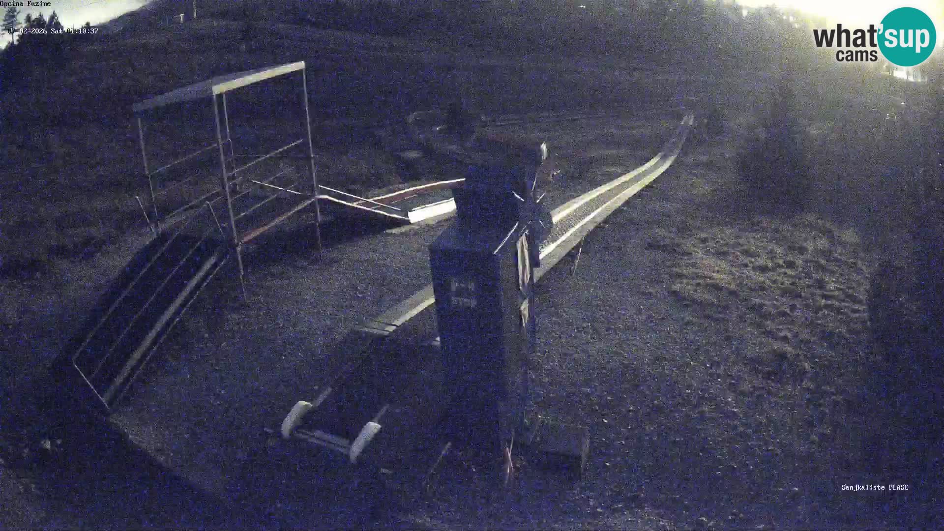 Live webcam Pista da slittino Fužine – Croazia