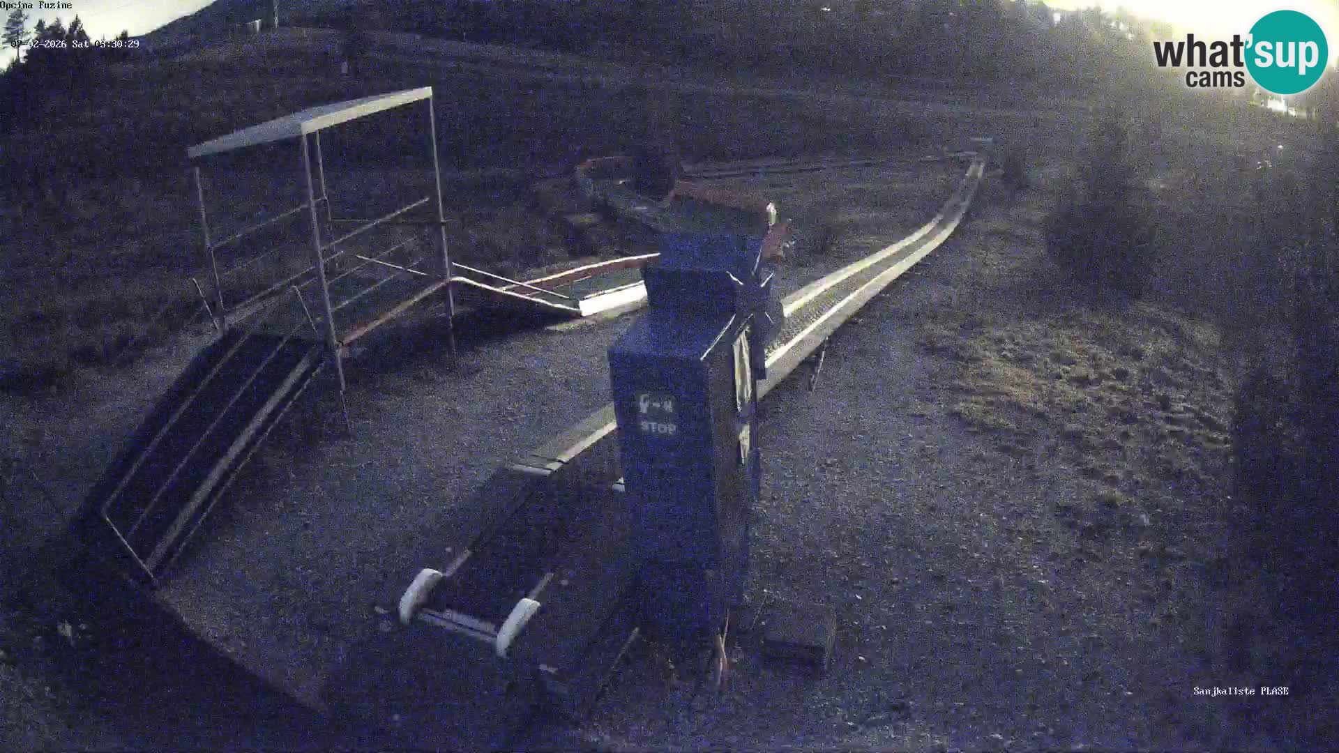 Live webcam Fužine toboggan run – Croatia