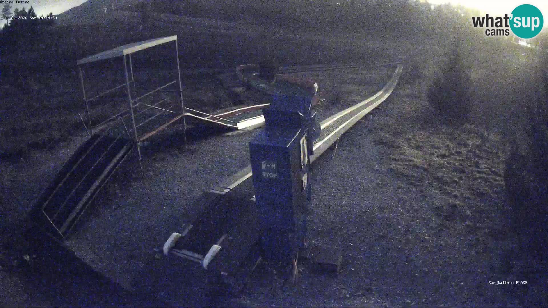 Live webcam Pista da slittino Fužine – Croazia