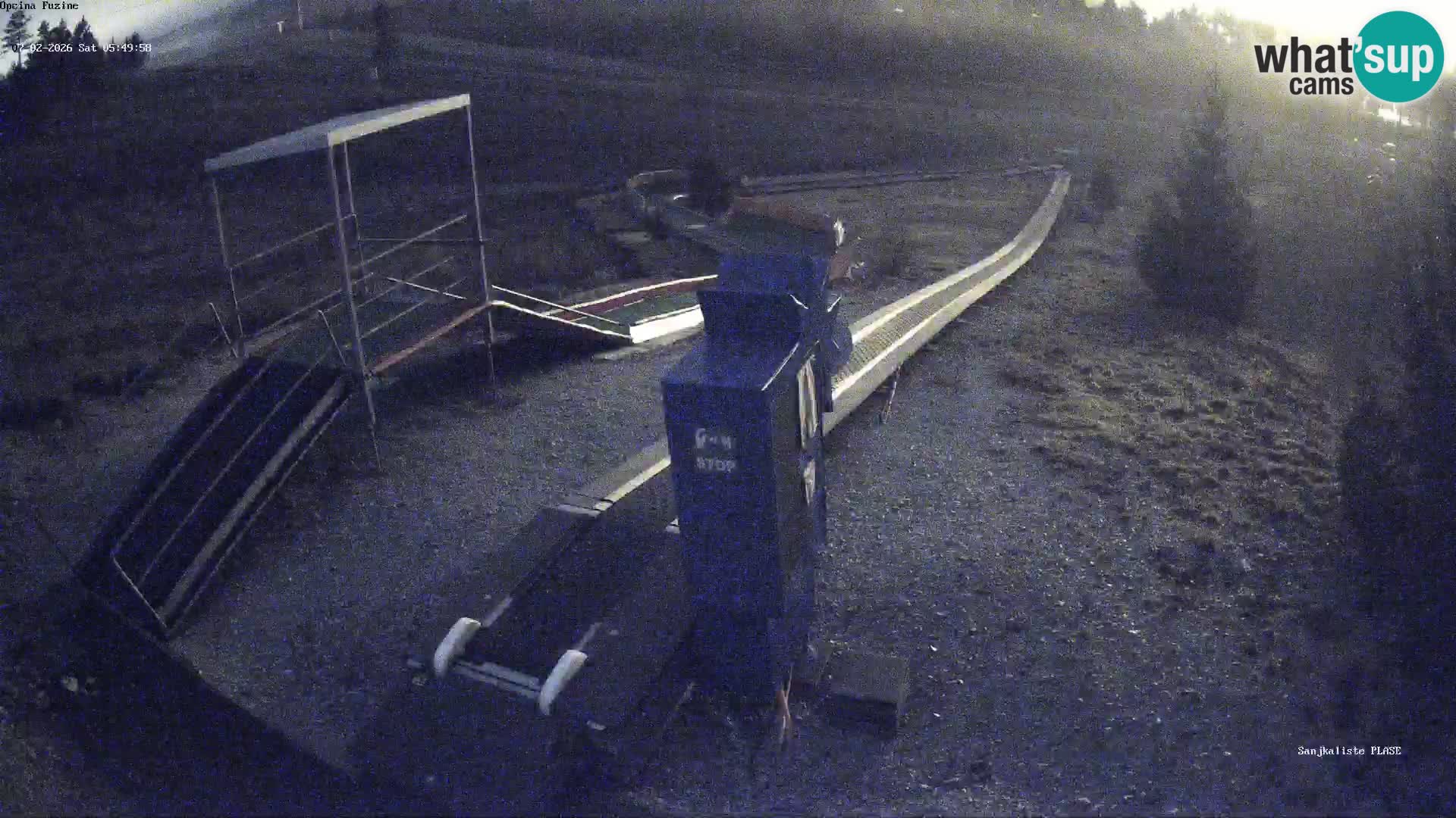 Live webcam Pista da slittino Fužine – Croazia