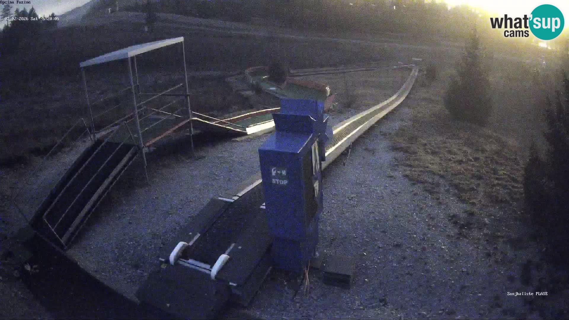 Live webcam Pista da slittino Fužine – Croazia