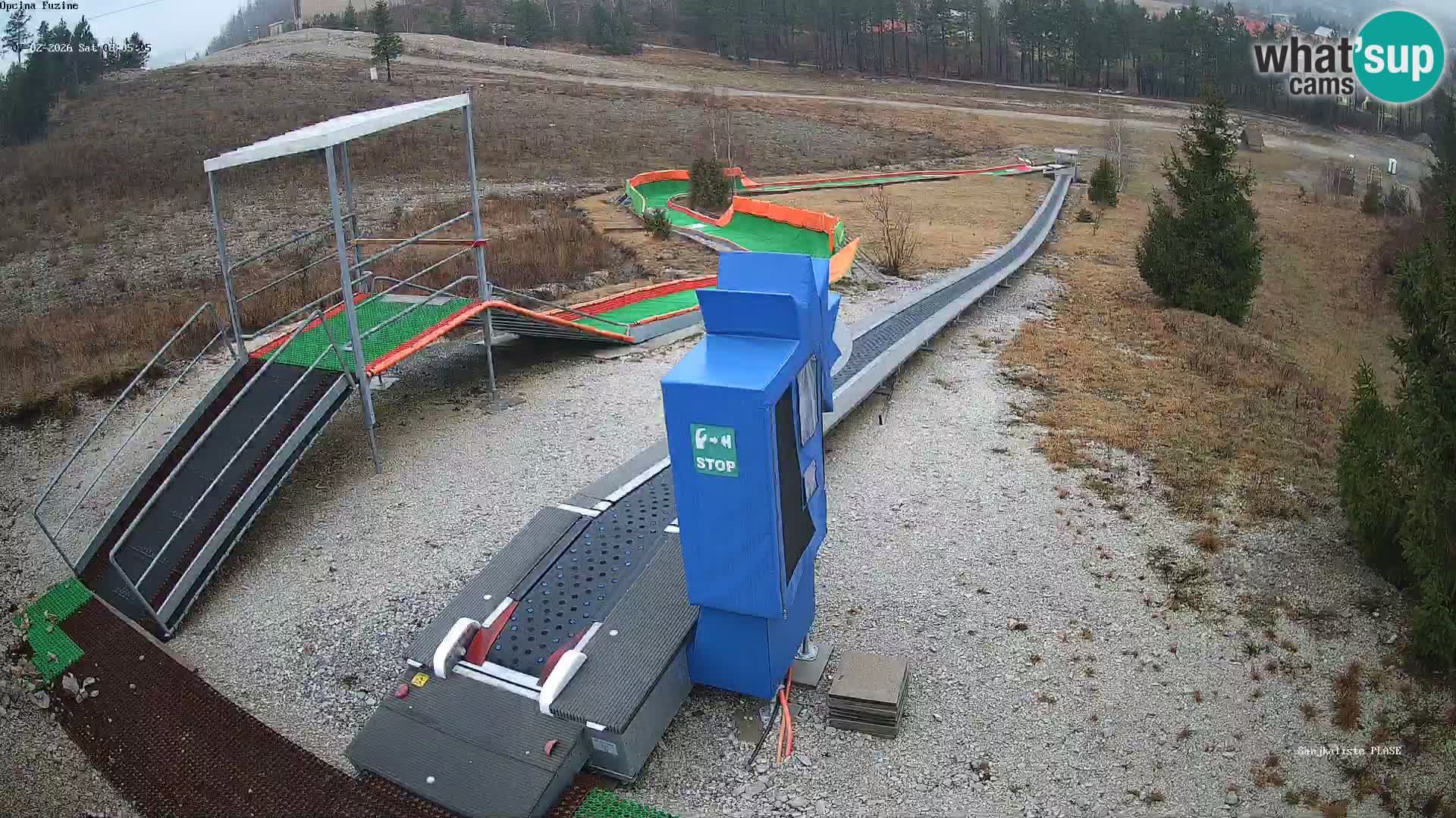 Webcam en direct Piste de luge de Fužine – Croatie