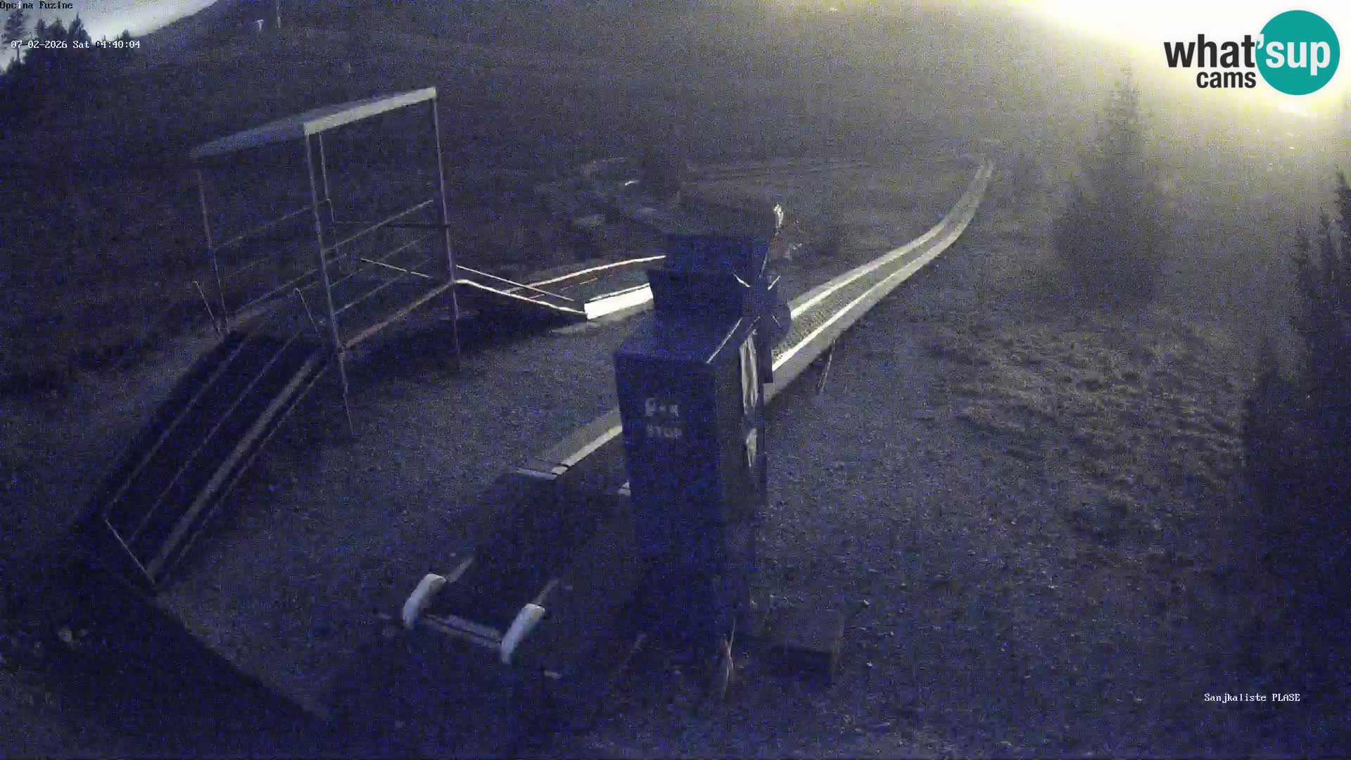 Webcam en vivo Pista de trineo Fužine – Croacia