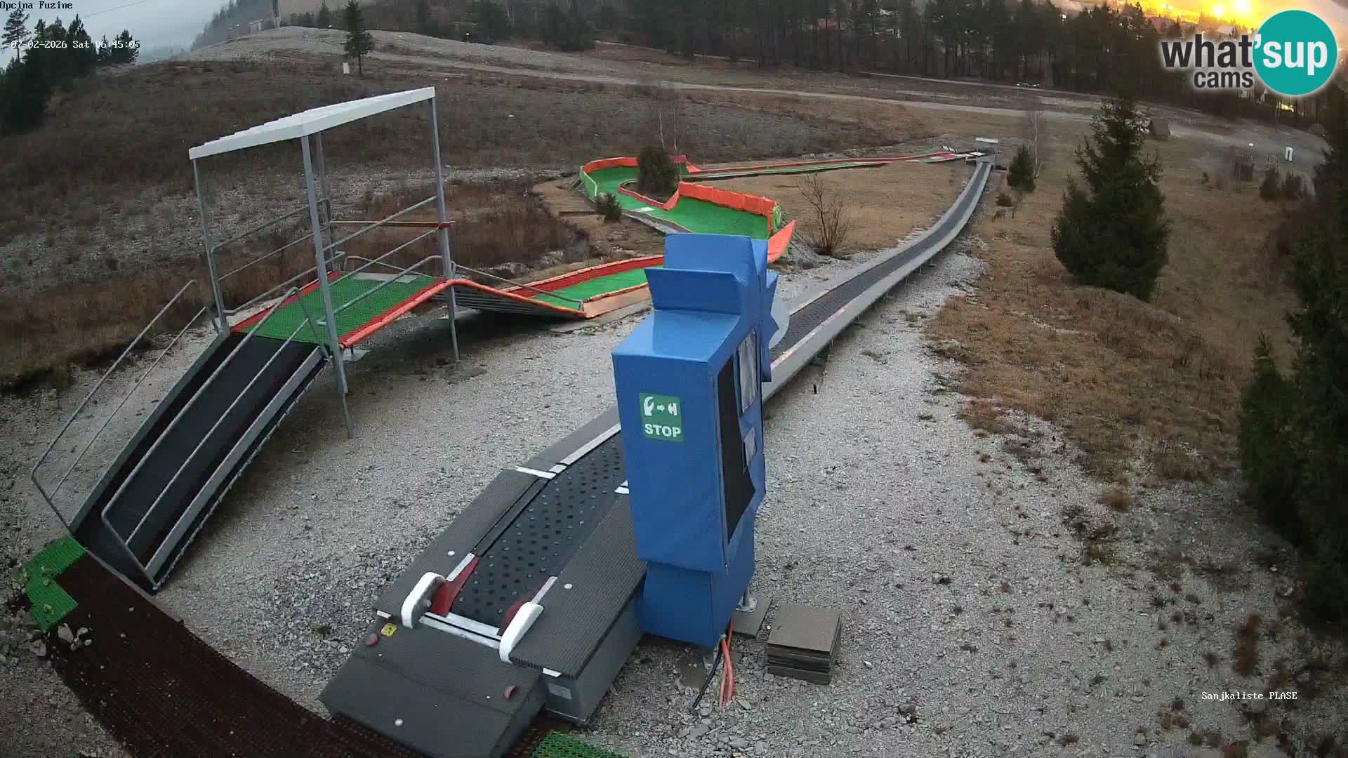 Live webcam Pista da slittino Fužine – Croazia