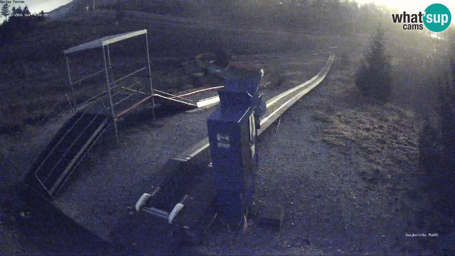 Live webcam Pista da slittino Fužine – Croazia