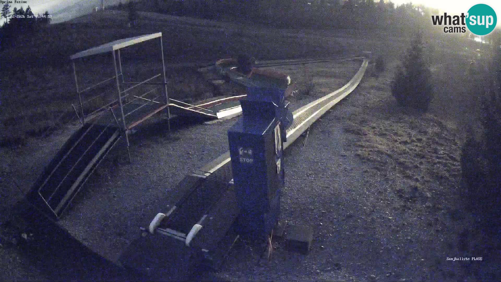 Live webcam Fužine toboggan run – Croatia