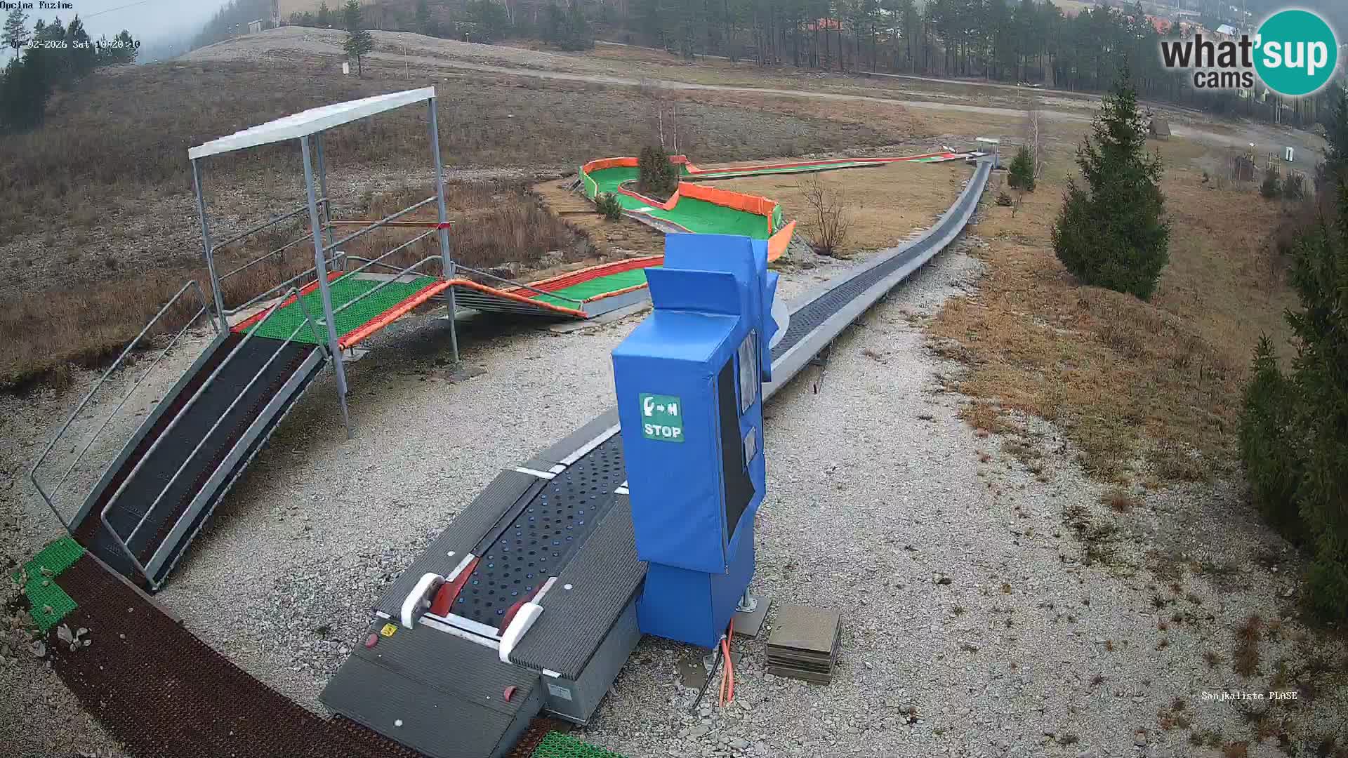 Webcam en direct Piste de luge de Fužine – Croatie